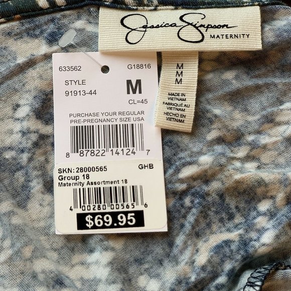 Jessica Simpson Women's Maternity Maxi Dress - Picture 4 of 8